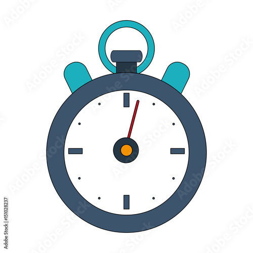 color image cartoon stopwatch icon vector illustration