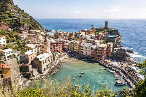 CinqueTerre  world cultural heritage on the Italian Mediterranean coast