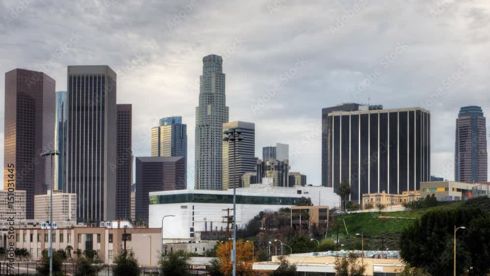 4K UltraHD Timelapse of Los Angeles city center 4K UltraHD Timelapse of Los Angeles city center