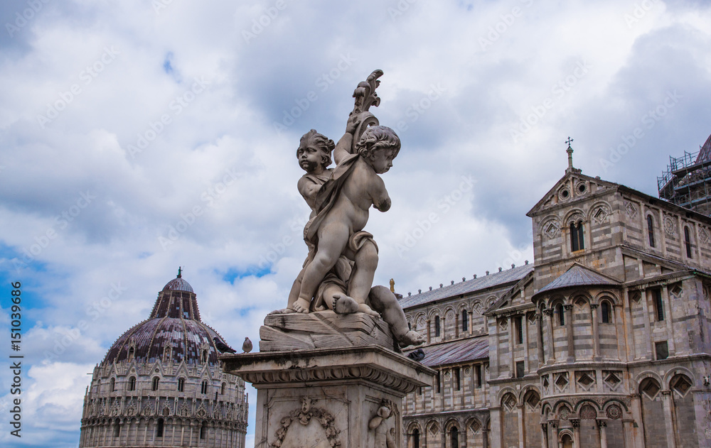 Pisa Cathedral (Duomo di Pisa) with the Leaning Tower of Pisa on Piazza dei Miracoli in Pisa, Tuscany, Italy Pisa Cathedral (Duomo di Pisa) with the Leaning Tower of Pisa on Piazza dei Miracoli in Pisa, Tuscany, Italy