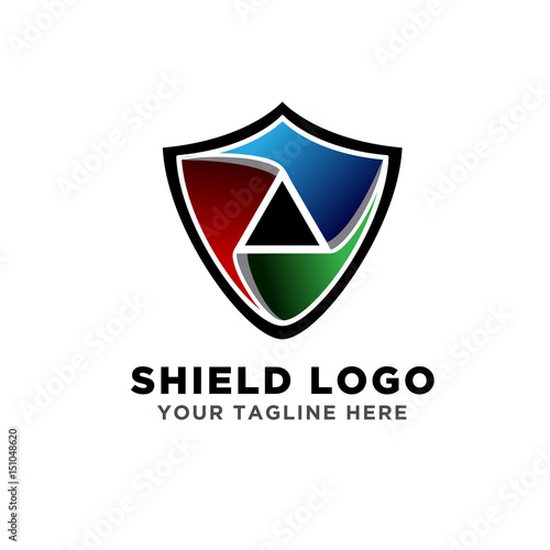Free Download triagle shield logo - GFXLoad
