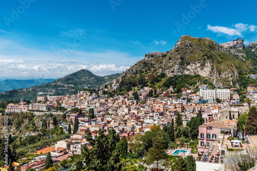 Cityscape of Taormina, Sicily, Italy © XtravaganT