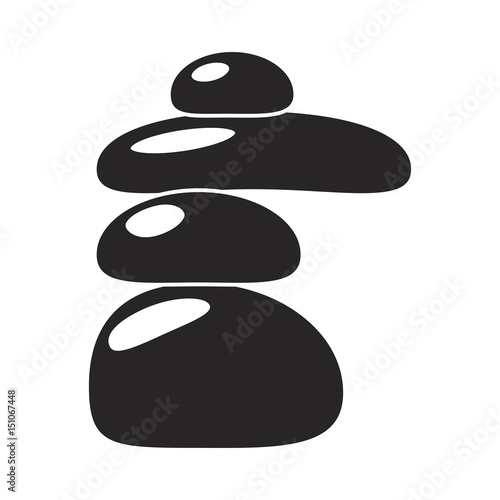 spa stones vector symbol icon design.