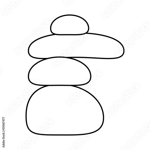 spa stones vector symbol icon design.