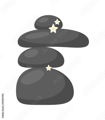 spa stones vector symbol icon design.