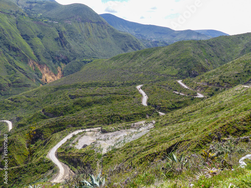 Landscape between Otavalo and Quito Ecuador photo