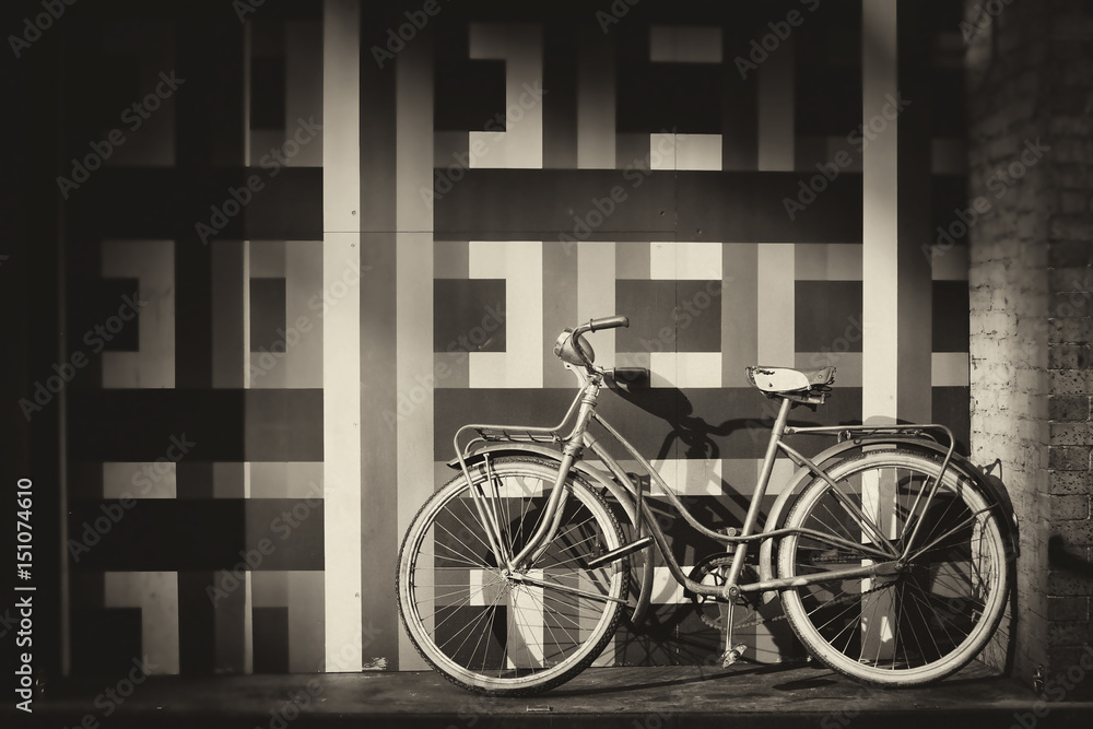 BIcycle against a wall