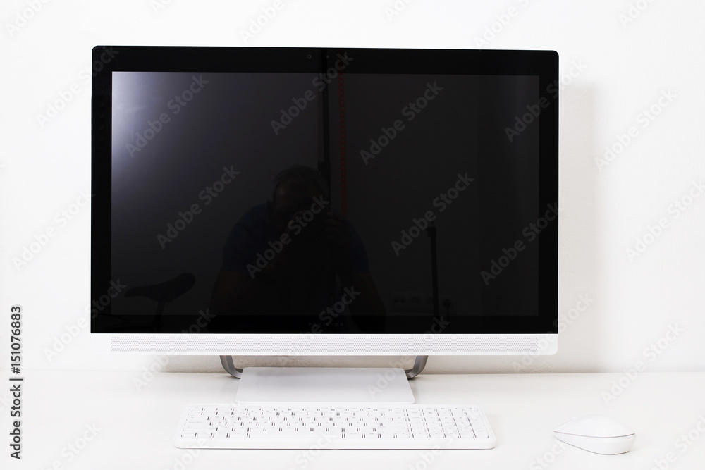 desktop computer, work and keyboard, desktop desktop computer, work and keyboard, desktop