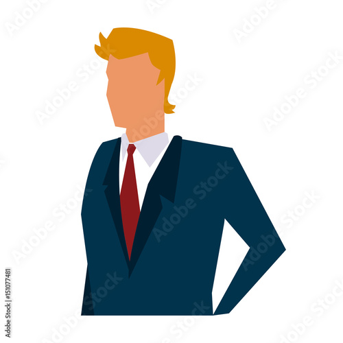 business man manager work dynamic vector illustration