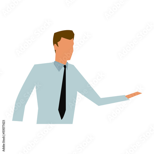 business man manager work dynamic vector illustration