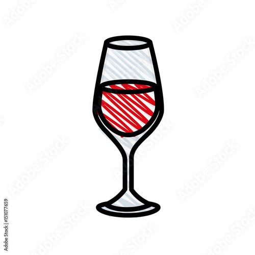 Wine bottle drink icon vector illustration graphic design