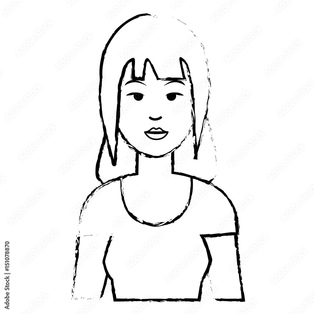 Woman cute cartoon icon vector illustration graphic design Woman cute cartoon icon vector illustration graphic design