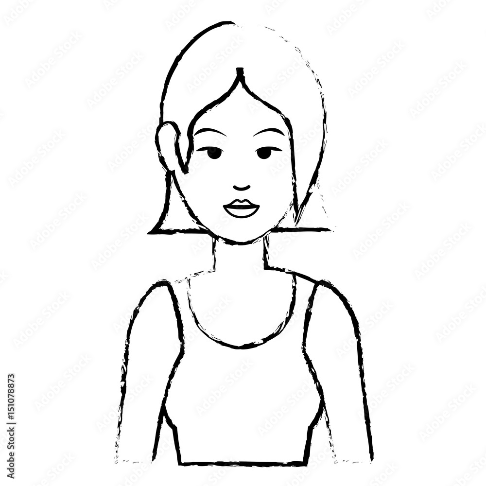 Woman cute cartoon icon vector illustration graphic design Woman cute cartoon icon vector illustration graphic design