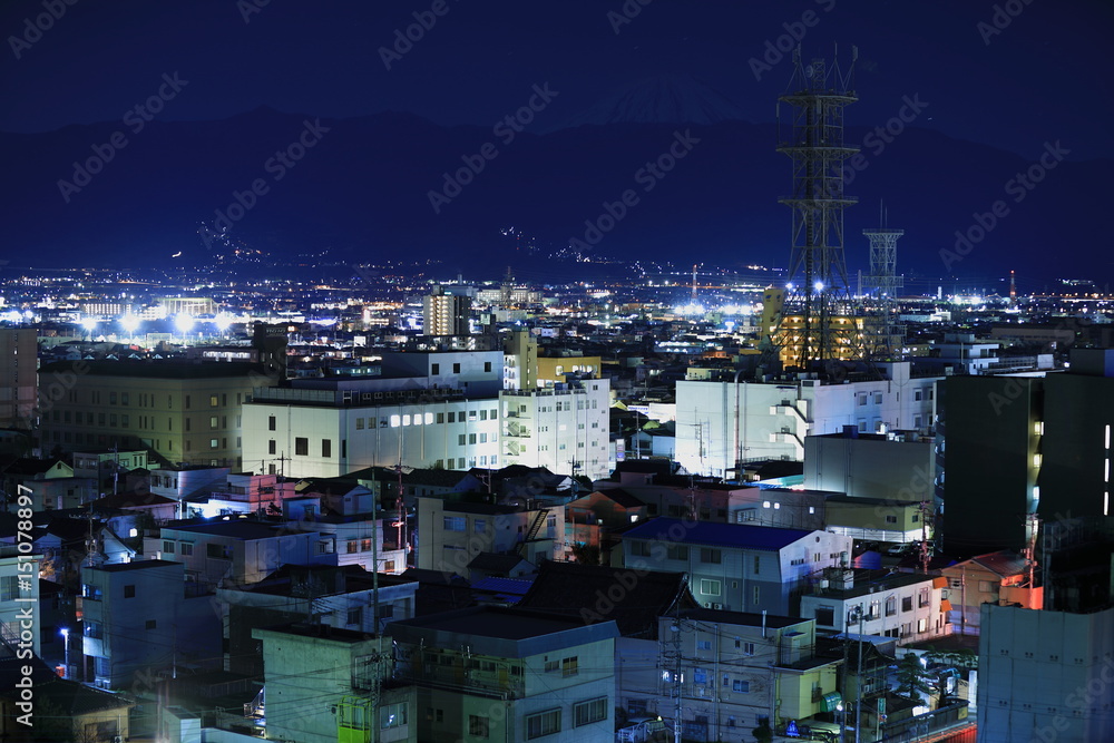 Obraz premium 甲府夜景