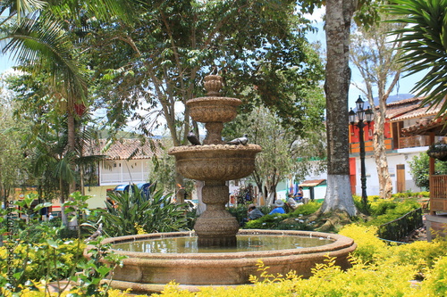 Parque principal. Carolina del Príncipe, Antioquia, Colombia.