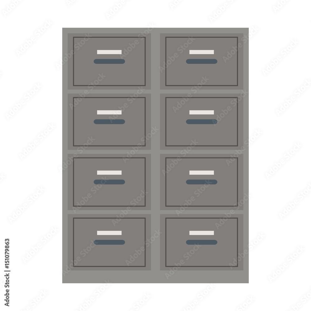 cabinet file document office equipment vector illustration cabinet file document office equipment vector illustration