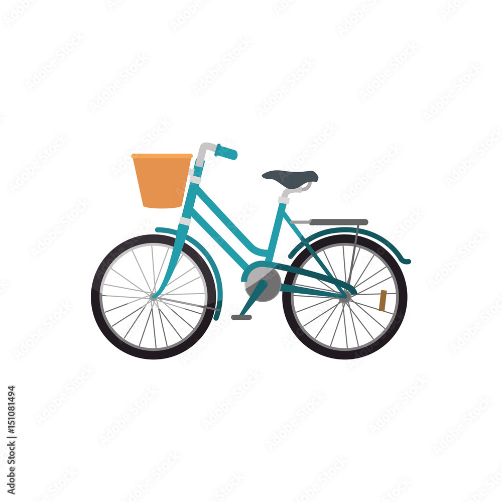 Fototapeta premium vintage bicycle icon over white background. vector illustration