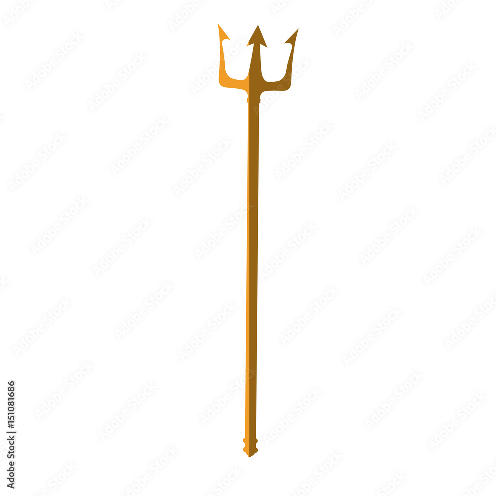 trident icon over white background. vector illustration trident icon over white background. vector illustration