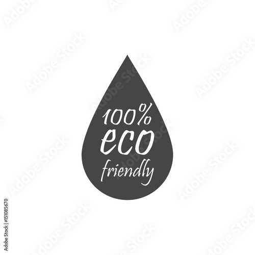 Eco Friendly drop - Illustration