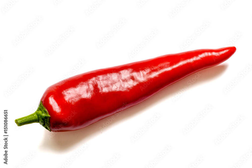 Red pepper isolated on a white background Red pepper isolated on a white background