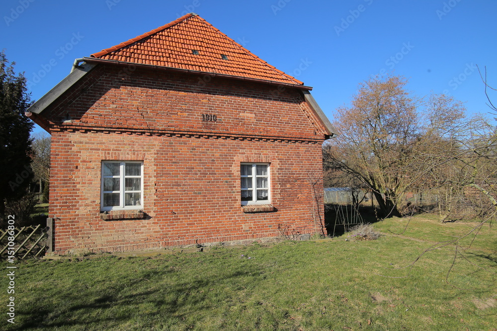 Former foal stable on palace grounds in Griebenow, Mecklenburg-Vorpommern, Germany Former foal stable on palace grounds in Griebenow, Mecklenburg-Vorpommern, Germany