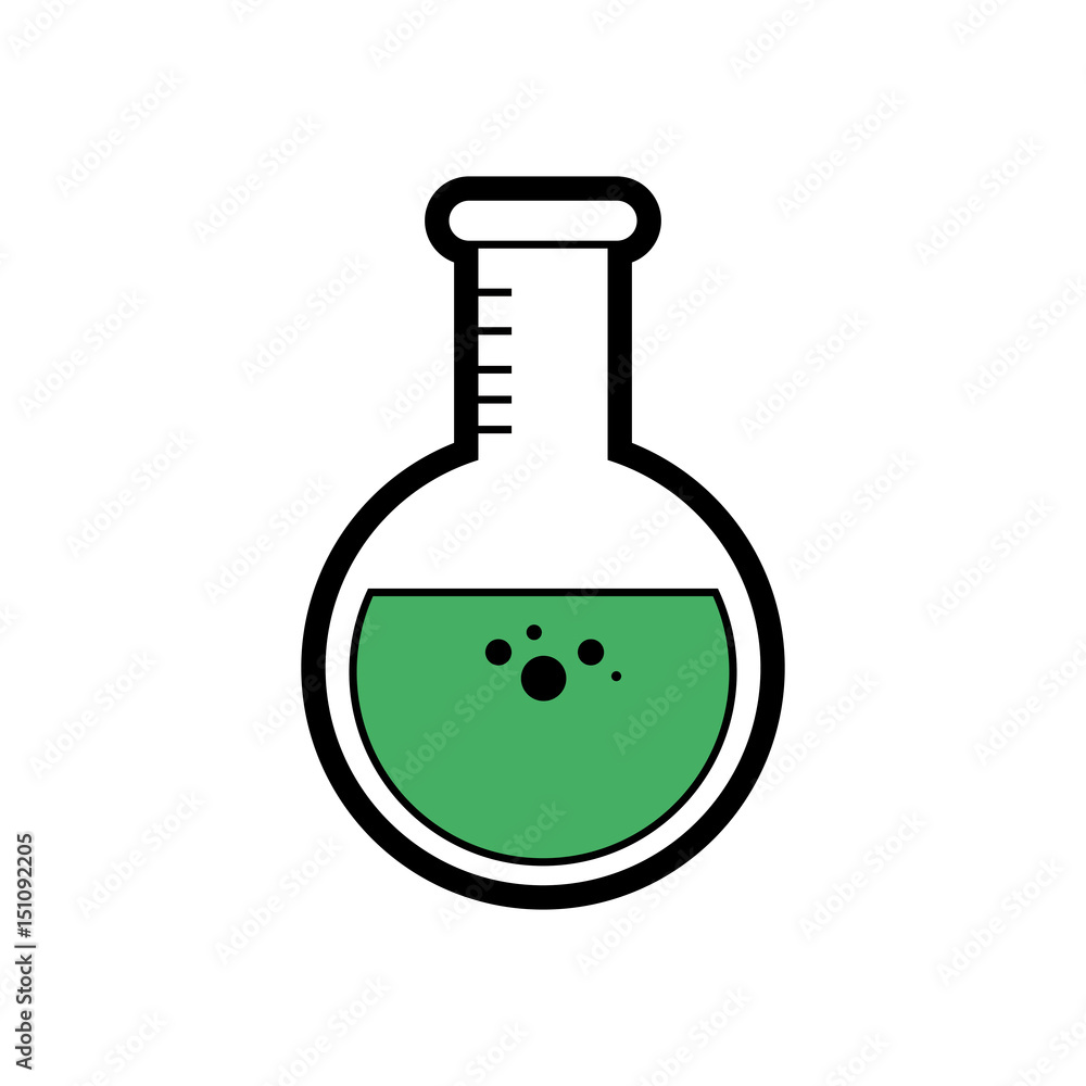 chemical flask icon over white background. vector illustration chemical flask icon over white background. vector illustration