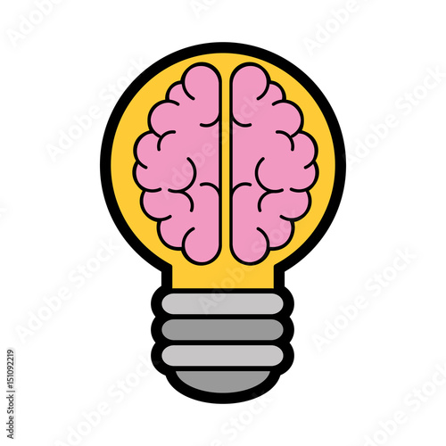 brain bulb icon