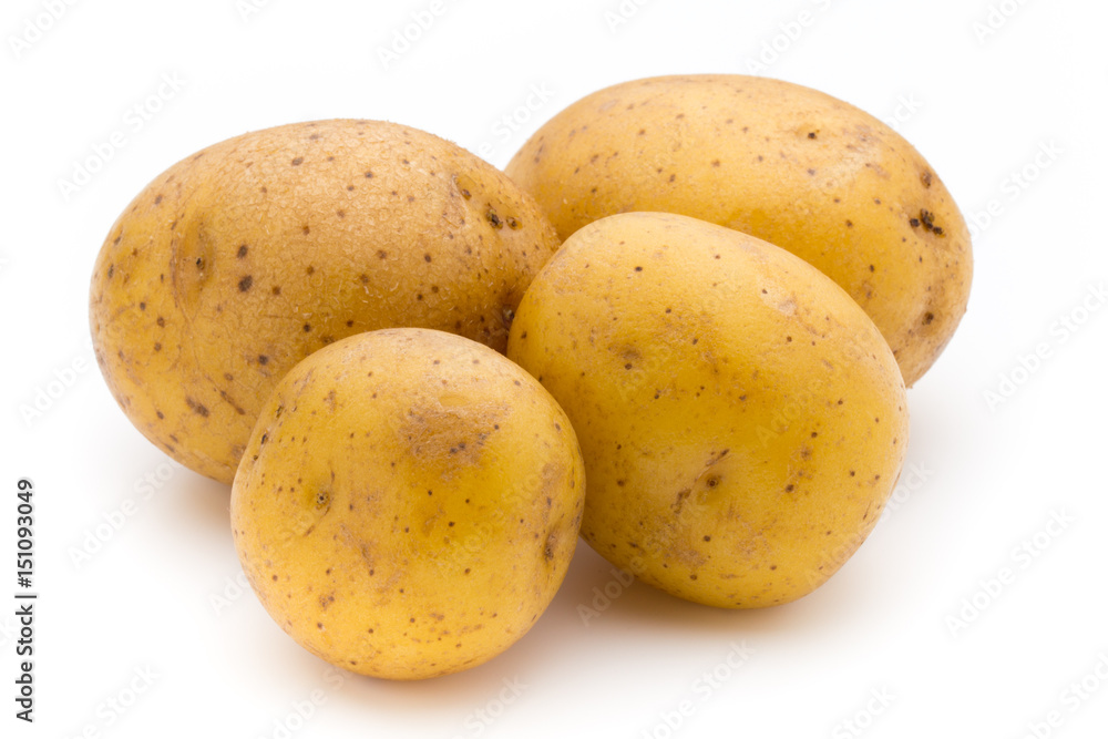 Raw potato isolated on white background. Raw potato isolated on white background.