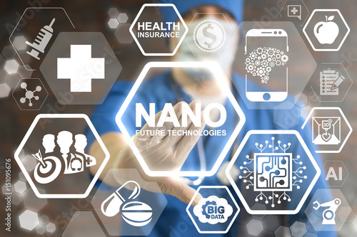 Canvas Print NANO Future Technologies Medicine Concept