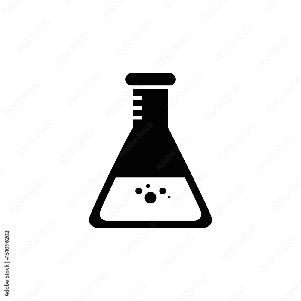 Chemistry flask glass icon vector illustration graphic design Chemistry flask glass icon vector illustration graphic design