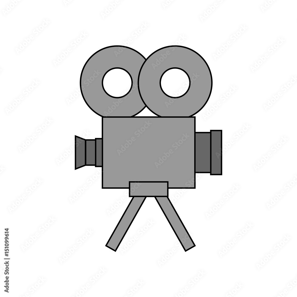 video camera icon over white background. vector illustration video camera icon over white background. vector illustration