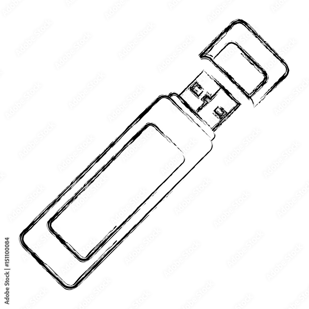 USB connection technology icon vector illustration graphic design USB connection technology icon vector illustration graphic design
