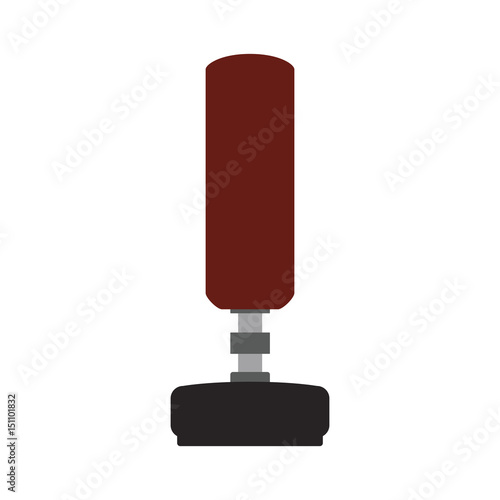 Boxing bag equipment icon vector illustration graphic design
