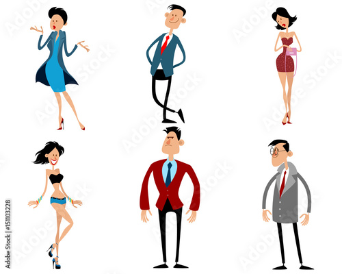 Six modern teenagers