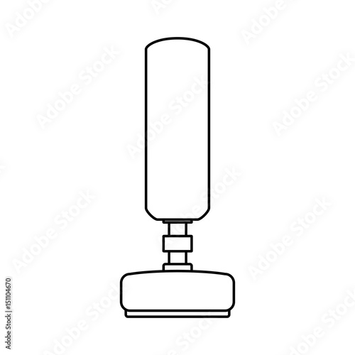 Boxing bag equipment icon vector illustration graphic design