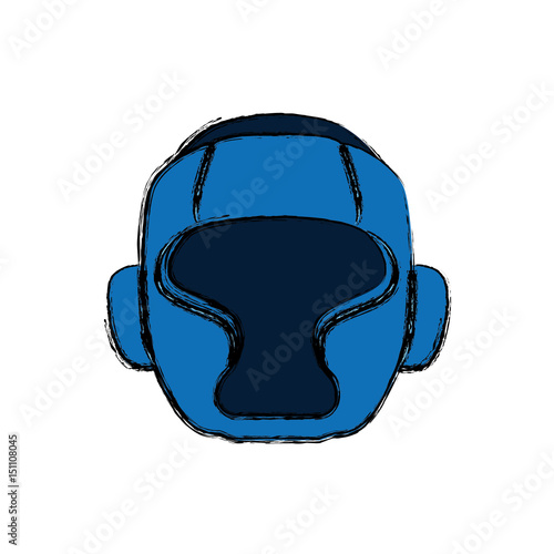 Boxing mask equipment icon vector illustration graphic design