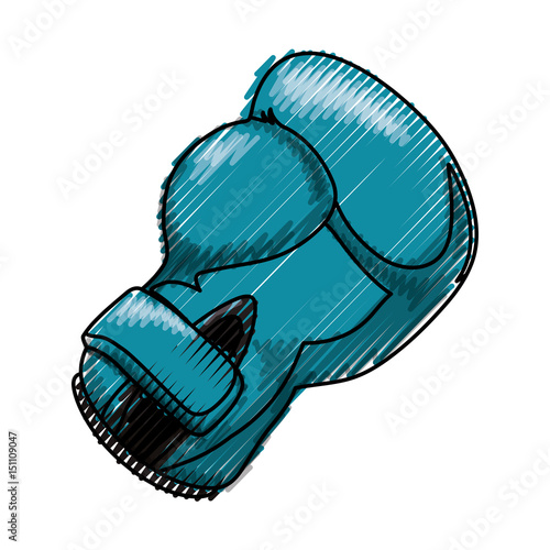 Boxing glove equipment icon vector illustration graphic design