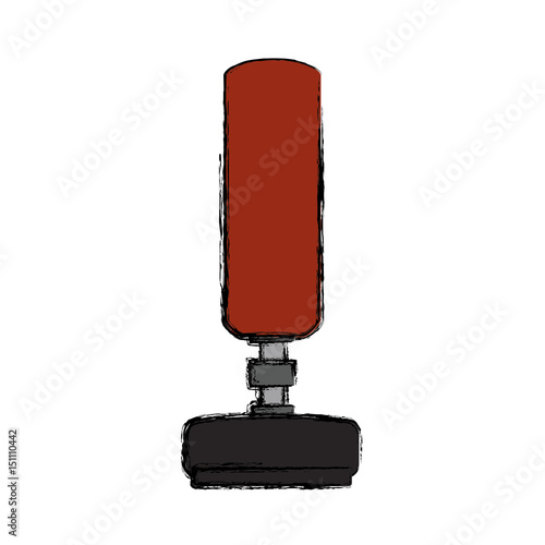 Boxing bag equipment icon vector illustration graphic design
