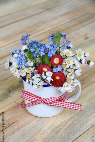 Grußkarte - Blumenstrauß La...