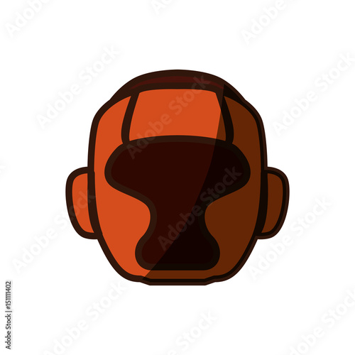 Boxing mask equipment icon vector illustration graphic design