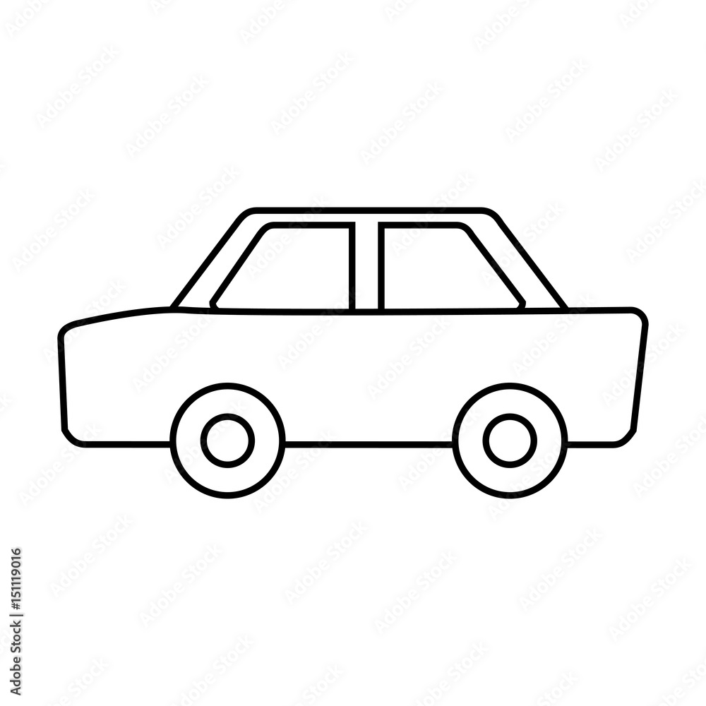 pictogram car icon over white background. vector illustration