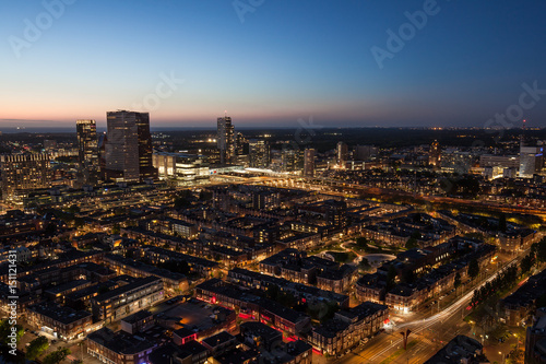 The Hague on evening