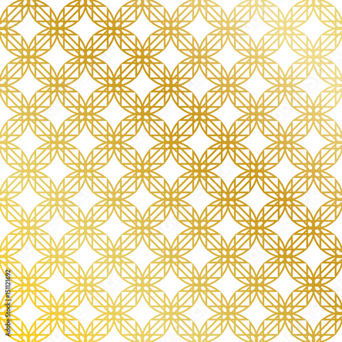 Golden seamless pattern background