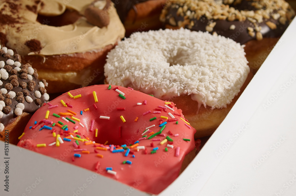 pack of donuts on a white background pack of donuts on a white background