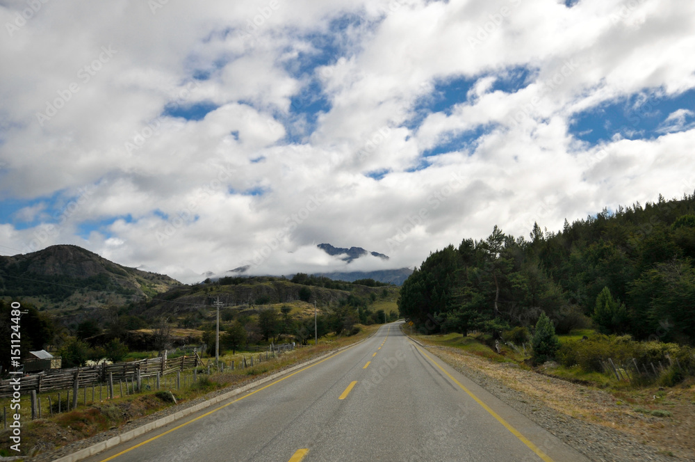 Carretera Austral,Ruta Pto. Ibañez Coyaique,Sur de Chile,