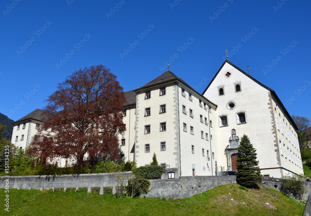 Fototapeta premium Pfäfers, ehem. Kloster, Benediktinerabtei