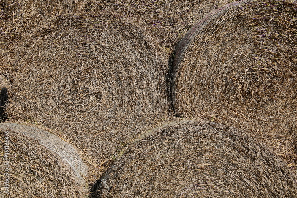 Image of heap of hay bales usable as background Image of heap of hay bales usable as background