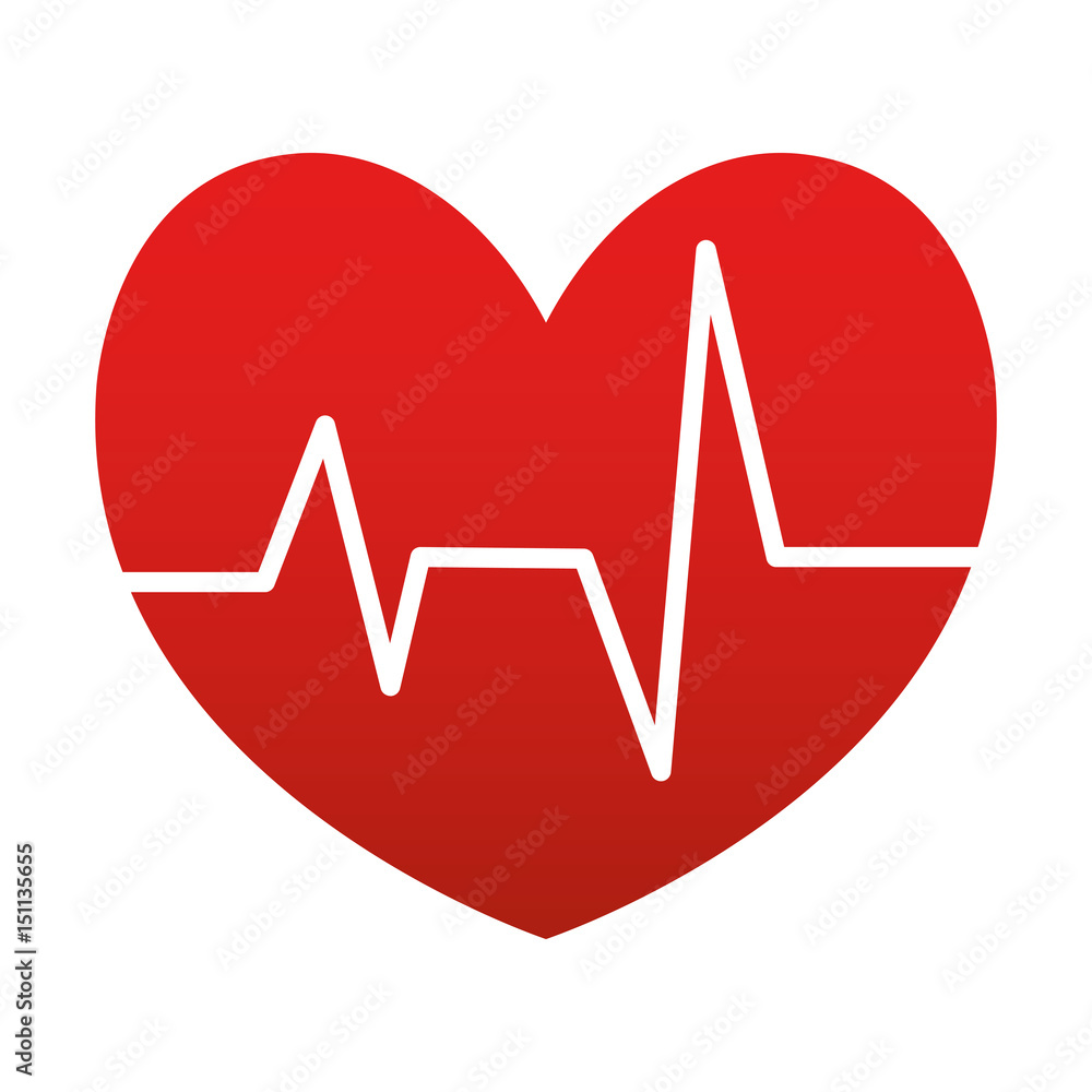 cardio heart icon over white background. vector illustration cardio heart icon over white background. vector illustration