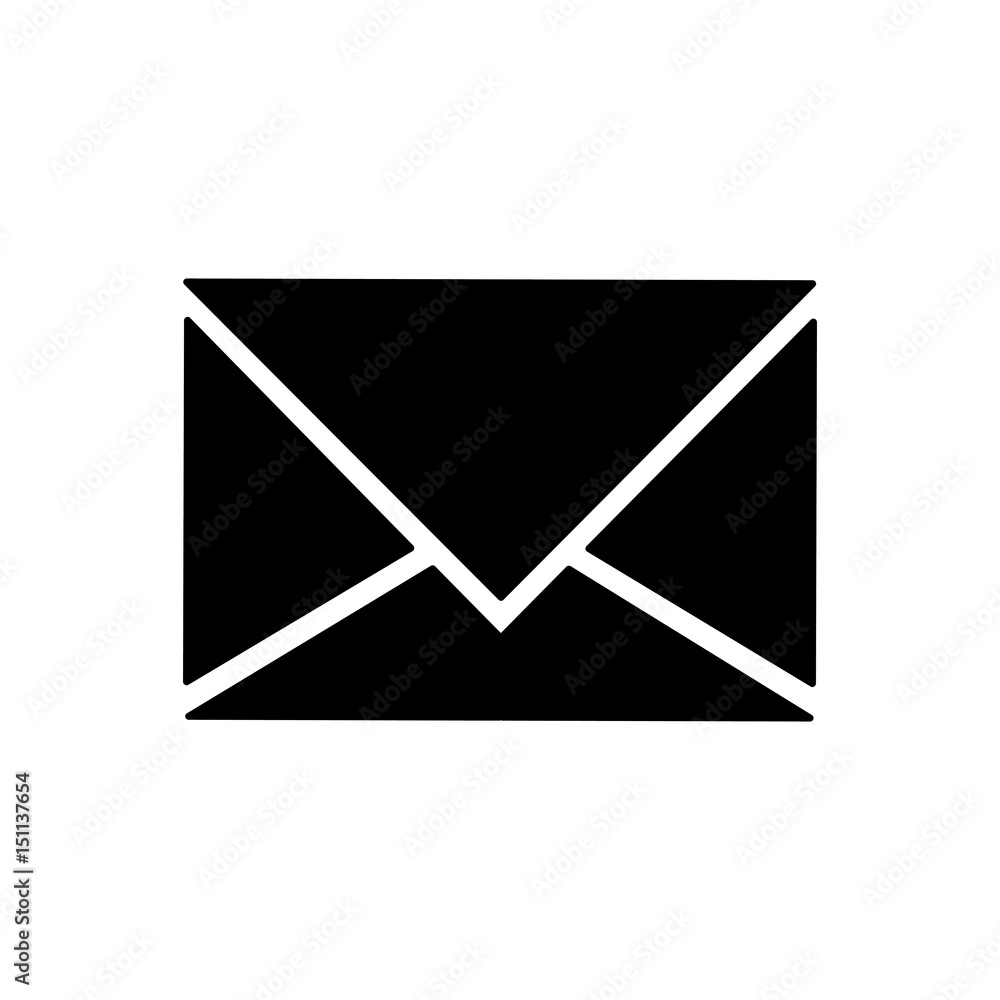 envelope icon over white background. vector illustration envelope icon over white background. vector illustration