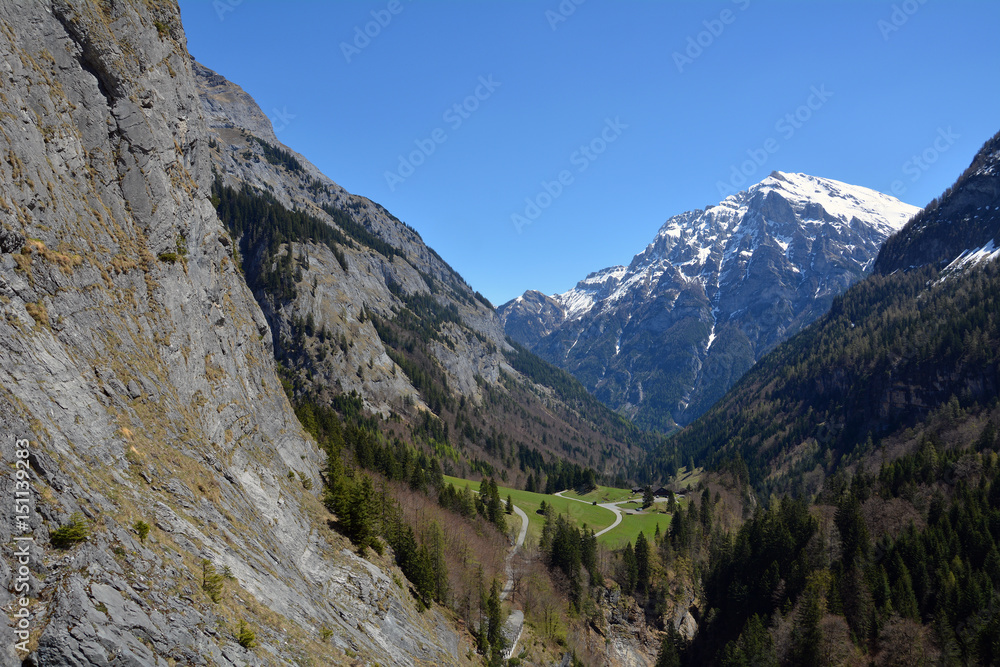 Calfeisental mit Haldensteiner Calanda (2804m)